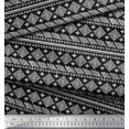 thumbnail image 2 of Soimoi Moss Georgette Fabric Aztec African Print Fabric by Yard 42 Inch Wide, 2 of 3