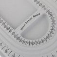 thumbnail image 3 of Collar Herramienta de medición de bricolaje Zulema diseño de placa de disco gris joyería, 3 of 8
