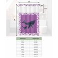 thumbnail image 6 of No Hook Shower Curtain with Snap in Liner, Whale Stars Leaves Romantic Purple Hotel Shower Curtains for Bathroom, Washable Shower Curtain Liner Set with Mesh Top Window, 54"x78", 6 of 6