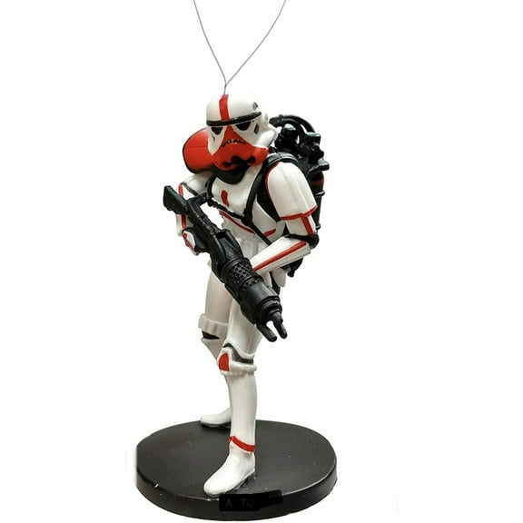 Mandalorian Incinerator Stormtrooper Custom PVC Christmas Tree Ornament 3.5” NEW