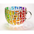 thumbnail image 4 of Rainbow Coffee Mug  Painted Large Glass Cups, Bridesmaid Gifts Ideas Birthday Gifts, Mothers Day Gifts, Fathers Day Gifts$$Home Decor, Kitchen, & Other, 4 of 5