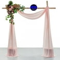 thumbnail image 2 of MDS pack of 1 panels (30" width x 20Ft Long) Wedding Arch Draping Fabric sheer Chiffon Fabric Drapery for Wedding Ceremony -dusty rose, 2 of 7