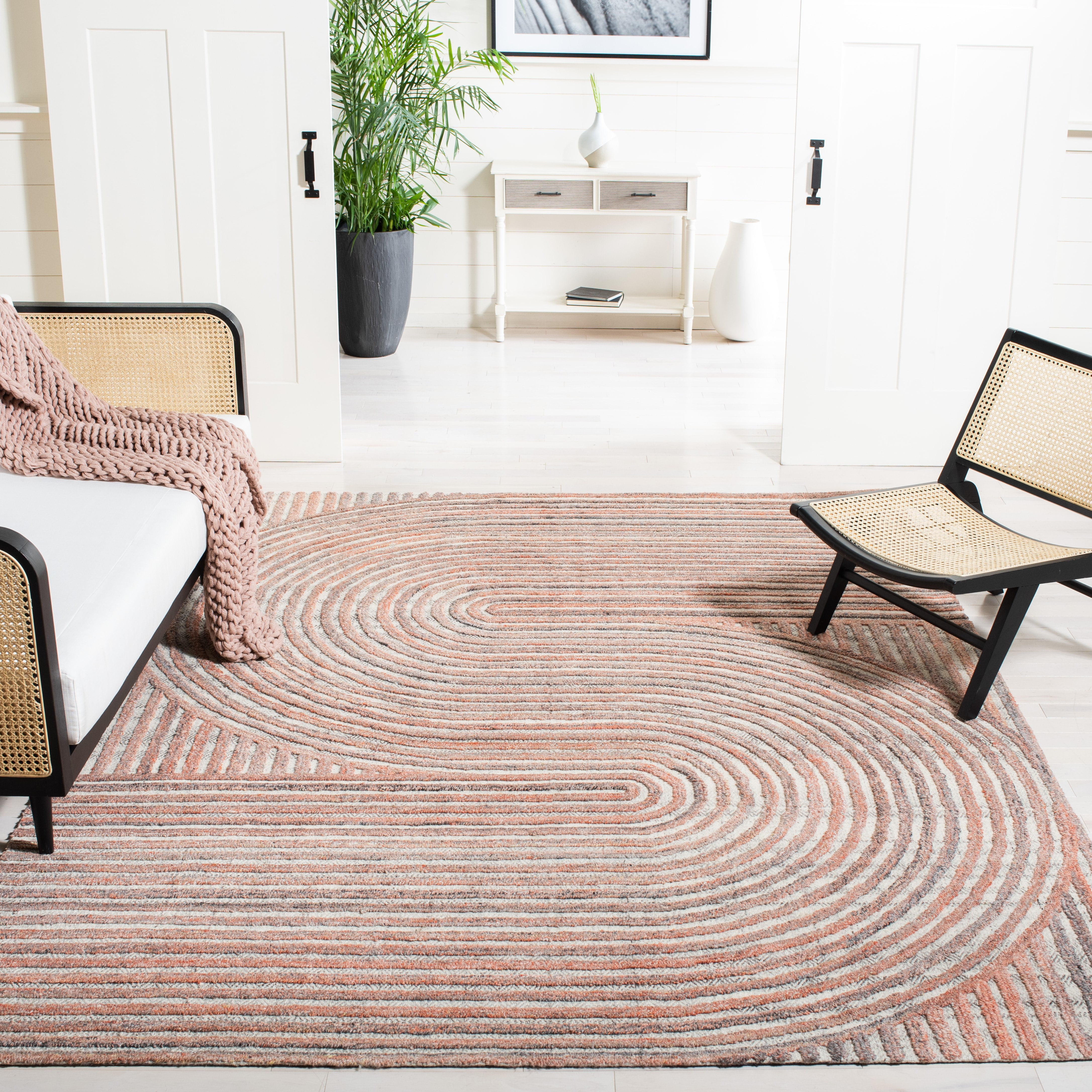 SAFAVIEH Southampton Landen Abstract Area Rug, Pink/Blue, 8' x 10'