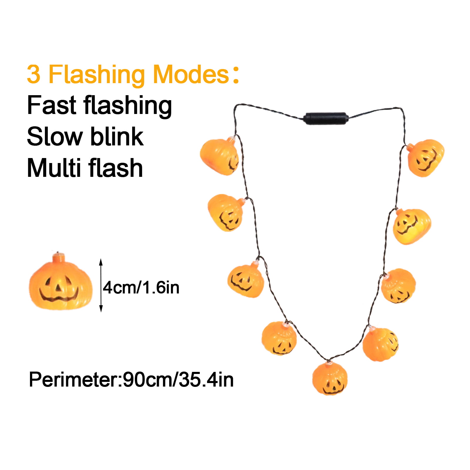 LED Pumpkin Light Beads with Orange Medallion - Item #12103-OR-ORMD -  ImprintItems.com Custom Printed Promotional Products