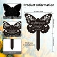 thumbnail image 3 of Butterfly Shaped Love Won't Go Away Garden Stake Memorial Remembrance Plaque Stake for Cemetery Acrylic Grave Stake Waterproof Sympathy Garden Stake for Yard Grave Cemetery, 3 of 7