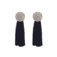 thumbnail image 1 of Pendientes colgantes con borlas de moda para mujer, pendientes de cuentas hechos a mano para boda, E1142 negro, 1 of 5