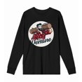 thumbnail image 5 of Very Demure Lumberjack Adult Black Crew Neck Long Sleeve Shirt-Medium, 5 of 7