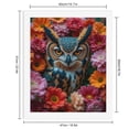 thumbnail image 2 of Paint By Numbers Kit for Adults Beginner - DIY Owl Surrounded By Colorful Blossoms Canvas Painting Kits for Adults, Frameless Paint By Number for Adults for Home Wall Decor 16x20 Inch, 2 of 7