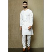 ELINA FASHION Mens Cotton Kurta Pajama Set Tunic Indian Festival Traditional Wear