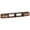 Dark Brown Wood, variant on BUPPLEE 70 Inch x 8 Inch Wall Mount Floating TV Console with Rattan Cabinet Doors and Open Storage Shelf, Dark Brown