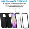 thumbnail image 3 of Faben-pour iPhone 14 Pro Étui(6.1 Pouces) avec Protecteur d'Écran en Verre+kit de Conversion Magsafe, Protection contre les Chutes Robuste Antichoc 3 Couches Militaire Durable, 3 of 4