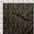 thumbnail image 3 of oneOone Velvet Brown Fabric Floral Craft Projects Decor Fabric Printed By The Yard 58 Inch Wide, 3 of 5