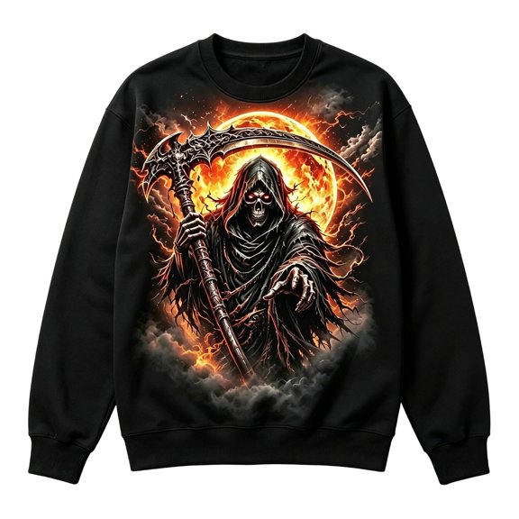Kiijoy Halloween Sweatshirt Boys Crewneck Long Sleeve Graphic Pullover, Black, Sizes 2-3T