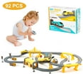 thumbnail image 3 of Anpro Train Track Set Toys for Kids, 92pcs Electric Train Set with Track and Car for 3+ Year Old Toddlers Boys and Girls - Construction Themed, 3 of 12