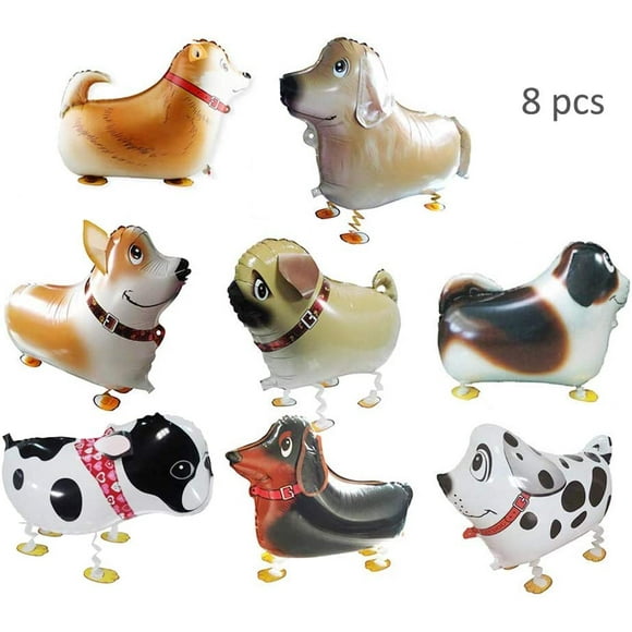 Juego de 8 globos para perros y mascotas que caminan