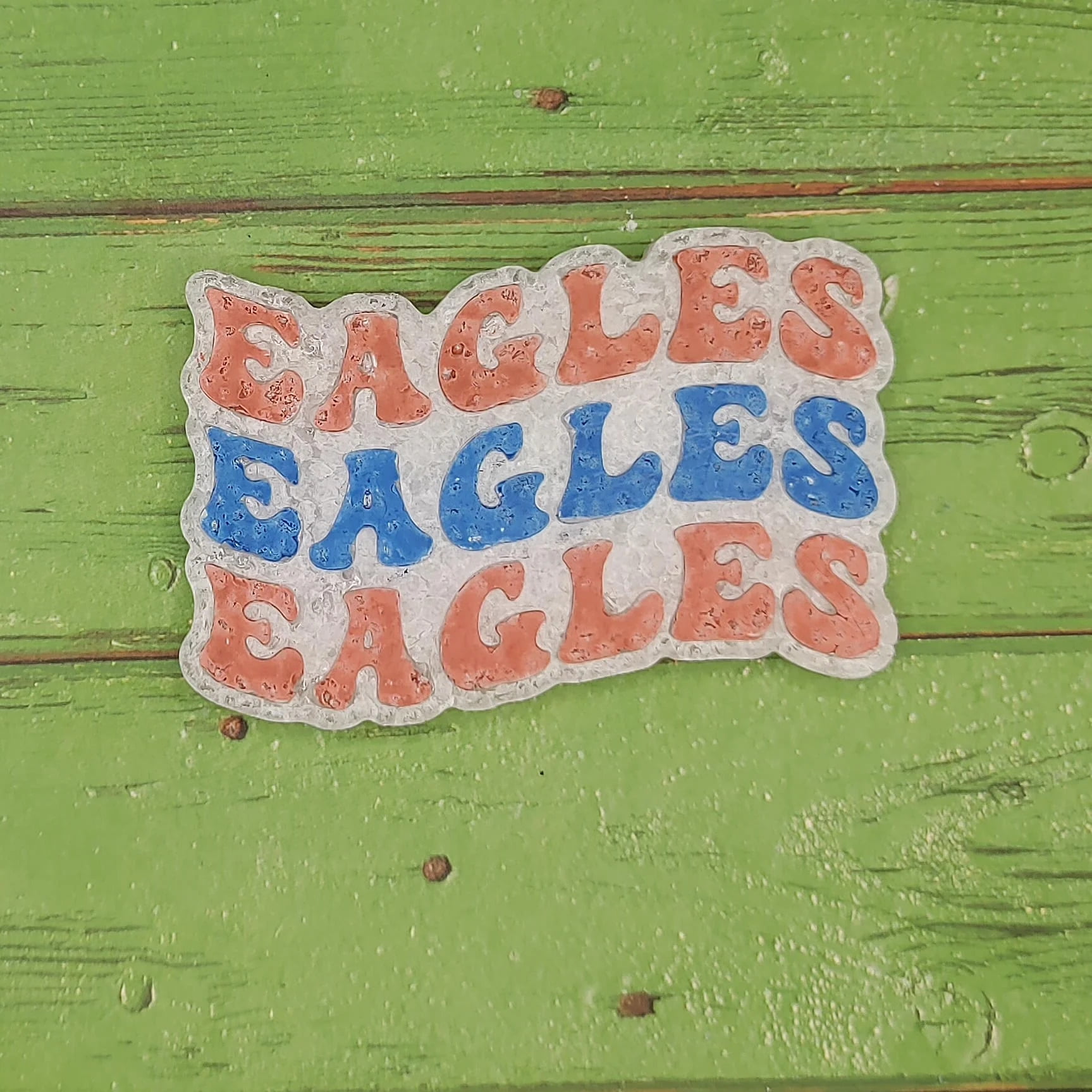 Eagles Eagles Eagles Retro Font Silicone Freshie Mold