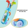 thumbnail image 4 of PEACNNG Kids Golf Set Toy, Outdoor Toys Kids Golf Clubs Garden Toys,12 Pcs Toddler Golf Set 3 Kids Golf Club Equipment Games Toys Gifts for Boys Girls Age 3 to 9 Years Old, 4 of 5