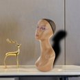thumbnail image 1 of Cabeza de maniquí de cabellero, cabellero sintética con sombrero , modelo de exhibición, para peluquero, modelo , Queda negro costura Costura izquierda negra Salvador Cabeza de maniquí femenino, 1 of 10