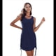 thumbnail image 2 of Vestido Informal con Cordón para Mujer, Azul Marino, Talla XXL, 2 of 7