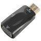 thumbnail image 1 of 1080P HDMI Male to VGA Female Adapter Video Converter with Audio Output N3, 1 of 5