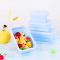 thumbnail image 3 of Silicone Folding Lunch Box Refrigerator Storage Microwave Heating Portable Outdoor Food Storage Container Lunch Box Kitchen Tool, 3 of 6