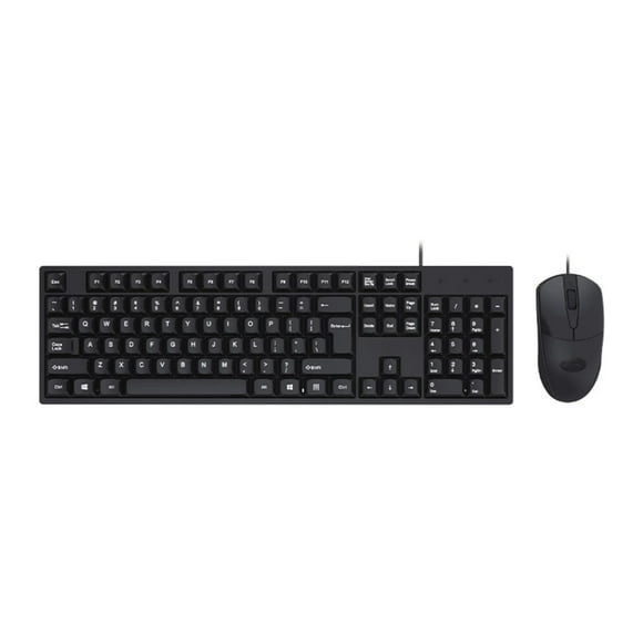 Y Teclado Set Conexión USB por cable Juego de Negocios Universal Teclado Mudo .