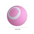 thumbnail image 3 of Pelota automática de juguetes ABS autogiratoria para gatito perro jugando rosa, 3 of 4