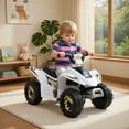 thumbnail image 3 of Aimee Lii 6V Kids Electric ATV, Kids Four Wheeler, ATV for Kids Ages 4-8, White, 3 of 7