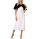 thumbnail image 2 of CHAL DE FALSO PELO ELEGANTE PARA MUJERES INSPIRE CHIC, ENVOLTORIO DE BODA Y FIESTA, SHRUG M NEGRO, 2 of 6