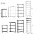 thumbnail image 2 of SONGMY Wire Shelving Unit Commercial Metal Shelf Adjustable Layer Rack Strong Steel for Restaurant Garage Pantry Kitchen Garage,13.8"x 23.6" X 79.5" in black, 2 of 24