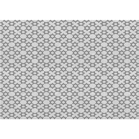 Ahgly Company Indoor Rectangle Patterned Platinum Gray Area Rugs, 8' x 12'