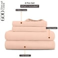thumbnail image 2 of SGI Bedding 600 TC Egyptian Cotton Bed Sheet Set - Twin Size Sheets 600 Count Sheets for Twin Size Bed - Soft, Durable Sheets Cotton Sheets in 600 TC 18" Deep Peach, 2 of 8