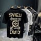 thumbnail image 4 of Camisetas de algodón Y2k de alta calidad para hombre, ropa de poliéster, camiseta de hombre normal, ropa de calle, estampado gráfico elegante jaspeado, 4 of 5