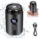 thumbnail image 2 of Electric Mini Razor Pockets Shaver for Men,Floating Big Shave Head Quick Shave, Waterproof Mini Portable Shaver, Charge Power Display Mini Trimmer, Great for Travel,Car,Home Use (Gray), 2 of 5