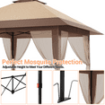 thumbnail image 3 of 13 x 13Ft Pop-Up Gazebo with Mosquito Netting, Outdoor Canopy Tent with Waterproof UV-Resistant Double Roof, Heavy Duty Patio Shelter for Backyard, Garden, Lawn, Deck, 3 of 6
