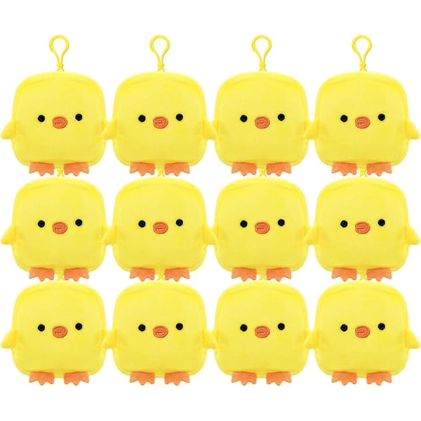 Set de 12 Piezas Llavero de peluche Patito