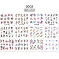 thumbnail image 1 of Nail Art Watermark Sticker Set 12 Sheets, A Set Of Butterfly, Fruit Lace, Colorful Flower Nail Stickers, 1 of 3