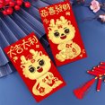 thumbnail image 5 of Chinese Red Envelopes 2024 New Year Dragon Red Envelopes Money Envelopes Red Packet Hong Bao For Spring Festival 6pcs, 5 of 5