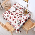 thumbnail image 2 of Pioneer Flower Floral Print Pattern Square Tablecloth, Waterproof Wipeable Spillproof Washable Table Cover for Home Kitchen Party and Daily Decor 60"x60", 2 of 6