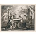 thumbnail image 2 of Pietro Antonio Novelli 18x15 Gold Ornate Wood Frame and Double Matted Museum Art Print Titled - Baptism from the Seven&nbsp;Sacraments (1769), 2 of 4