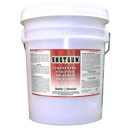 Shotgun No-Rinse High Power Floor Wax Stripper - 5 gallon (Best Floor Wax For Linoleum)