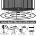 thumbnail image 3 of YORIN Trampoline, 1500LBS 16FT Trampoline for 7-8 Adults/ Kids, with Enclosure Net, Metal Swing, Basketball Hoop, Ladder, Galvanized Outdoor Anti-Rust Heavy Duty Round Recreational Trampoline, 3 of 6