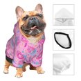 thumbnail image 3 of Fotbe Donuts Sudadera con Estampado para Perros Pequeños – Suéter con Capucha para Mascotas, Tela Suave de Forro Polar con Bolsillo-Medium, 3 of 7