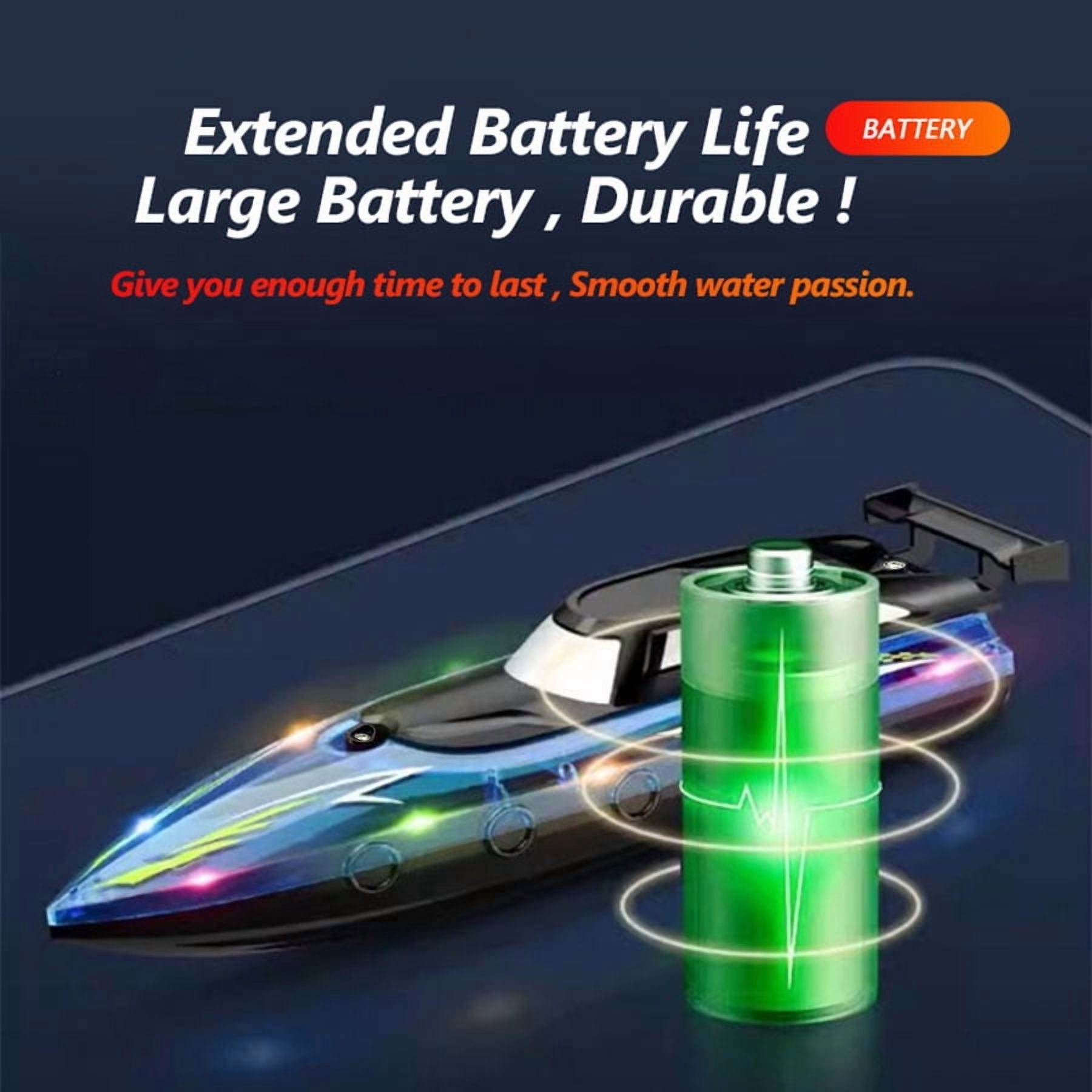 RC Boat with Motor, Funtogether Toys, A3503 Brushless RC Boat, High-Speed 10km/h, 20min Battery