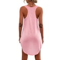 thumbnail image 4 of Calzi Sleepdress for Women Tank Nightgown Racerback Sleeveless Nightwear Casual Lounge Short Dress, 4 of 4