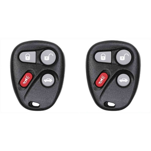 Eye4Techs Car Key Fob Keyless Entry Remote for Buick LeSabre 2002 FCC KOBLEAR1XT Part Number 25695954 25695955 - 2 Pack