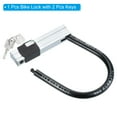 thumbnail image 3 of Bike U Lock, 15mm Anti Theft Bicycle Lock with 2 Keys Security Scooters Motorcycle Wheel Lock, Black, 3 of 4