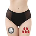 thumbnail image 4 of Gkeoshab Panties for Women Women's Cotton Underwear High Waist Women's 2 Piece Black High Waisted Menstrual Underwear Basic Full Coverage Panties, 4 of 4
