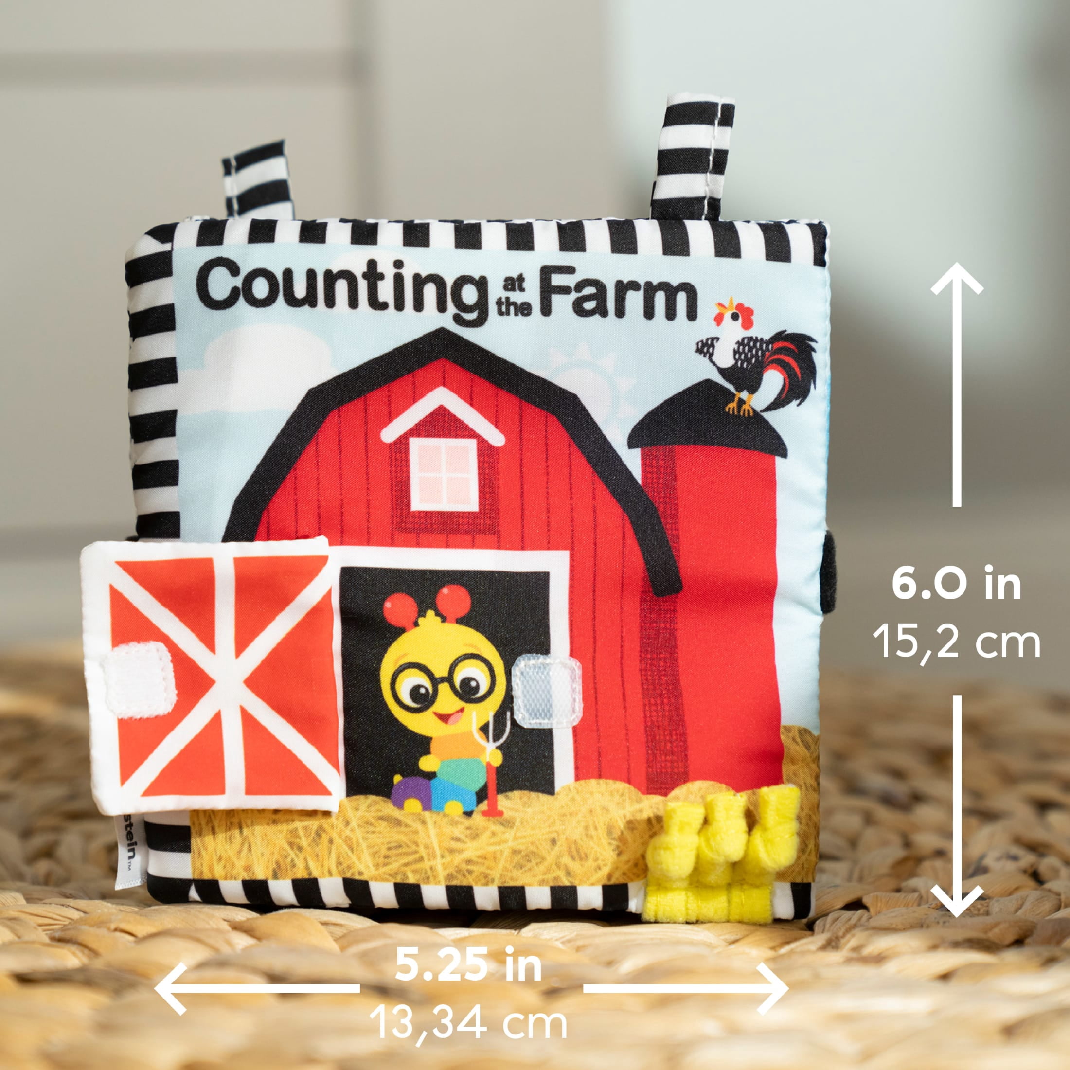 Baby Einstein Farm Explorers Counting at The Farm Soft Activity Baby Book, Ages 0 Months+