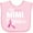 AD-Pink, variant on Inktastic Breast Cancer Awareness My Mimi is a Fighter Boys or Girls Baby Bib